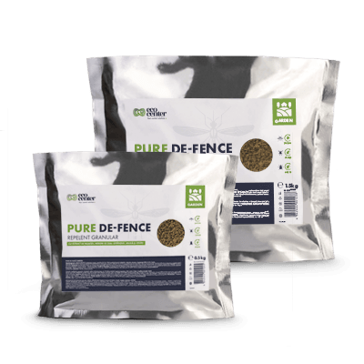 Гранулы от комаров Pure DE-FENCE — натуральная защита сада и террасы без химии