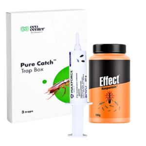 Set anti Gândaci Max Force: gel Maxforce Bayer, pulbere Neopermin și capcane Pure Catch — Stop Insect Moldova