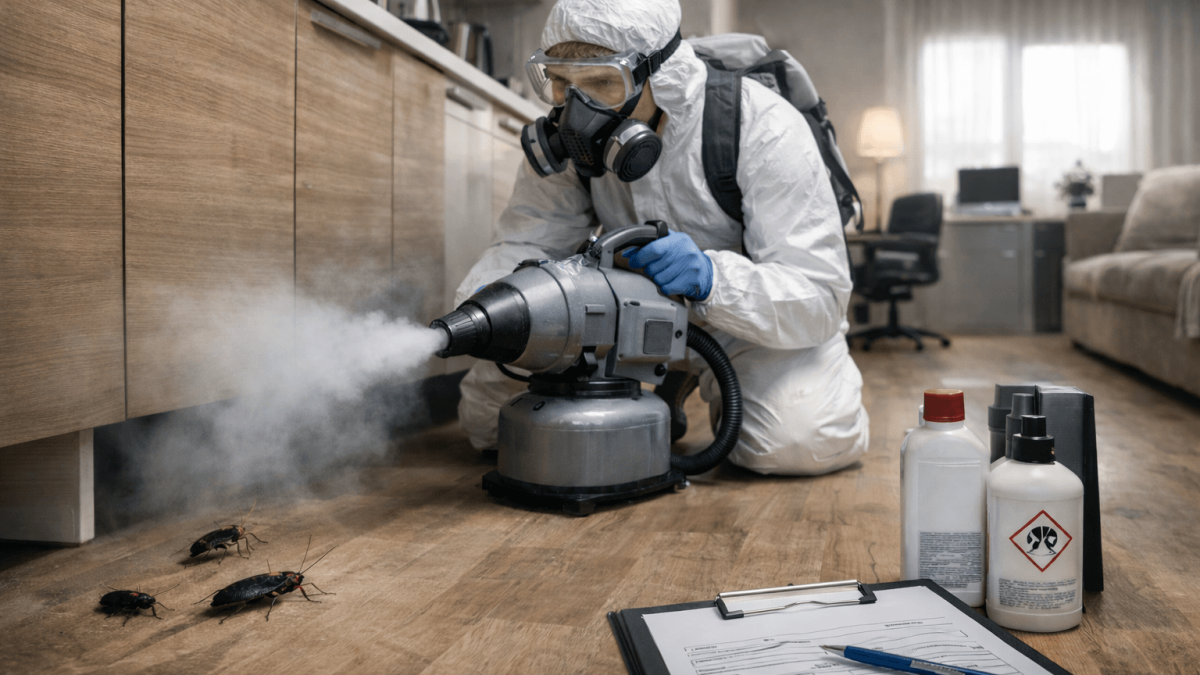 Профессиональная дезинсекция тараканов в квартире и офисе в Кишинёве холодным туманом